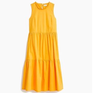 J Crew Factory Sleeveless Tiered Dress Sz6